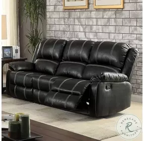 Zuriel Black Reclining 78" Sofa