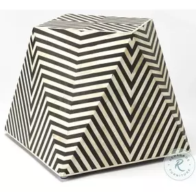 Zanzibar Black Bone Inlay Accent Table