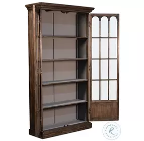 Refined Arches Brown Tall Bookcase
