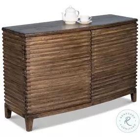 Remington Tan Ribbed Accent Cabinet