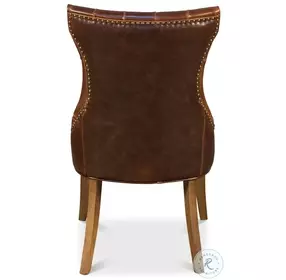 Sophie Brown Leather Side Chair