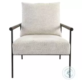 Cohen White Accent Chair