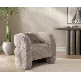 Teddy Granite Upholstered Accent Chair