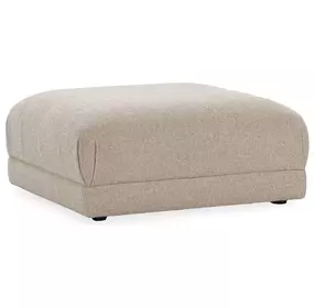 Adalynne Buttermilk Square Ottoman