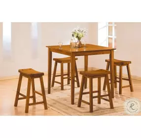 Saddleback Oak 18" Stool Set of 2
