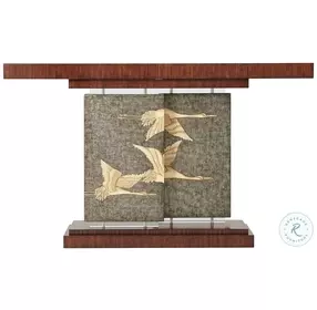 TA Originals Pewter Argento with Decor And Daniellia 3rd Flight 60" Rectangular Console Table