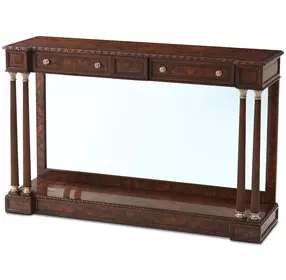 English Cabinet Maker Elm Ramsey Rectangular House of Hanover Console Table