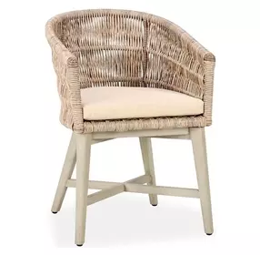 Collins Sand Upholstered Outdoor Dining Chair