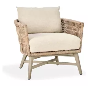 Collins Sand Upholstered Outdoor Accent Chair