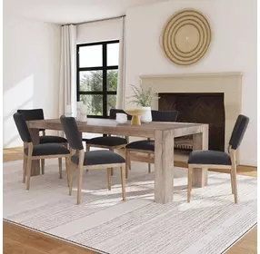 Phillip Gray Upholstered Dining Chair Set of 2