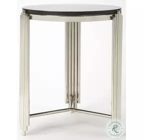 Khalifa Black Granite End Table