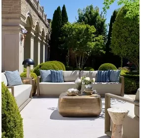 Carlisle Dove Outdoor 107" Large Sofa