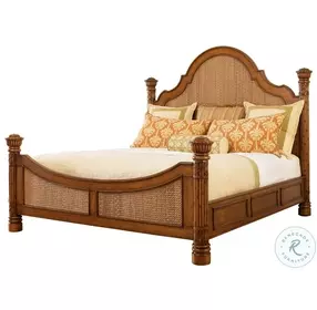 Island Estate Plantation Brown Round Hill Poster Bedroom Set