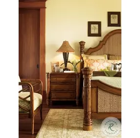 Island Estate Plantation Brown Barbados Nightstand