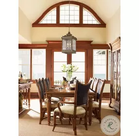 Island Estate Plantation Brown Grenadine Extendable Rectangular Dining Table