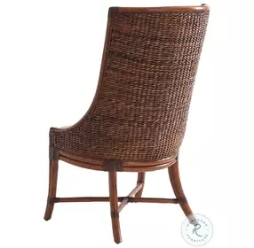 Island Estate Basket Weave And Golden Sand Cruz Bay Host Chair