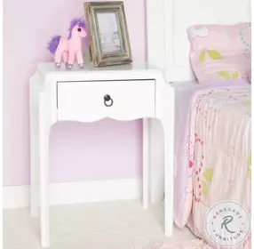 Wilshire Glossy White Nightstand