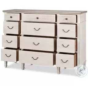 Dalmar Bungalow White 12 Drawer Dresser