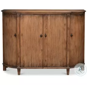 Brooks Brown Demilune Cabinet