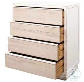 Stefano Antique White 4 Drawer Commode