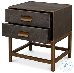 Gideon Antique Grey And Gold Side Table