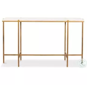 Shagreen Osprey White And Gold Console Table