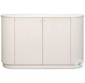 Halle Antique White Demilune Cabinet