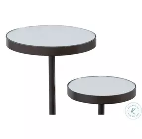 High Low Black Scatter Table