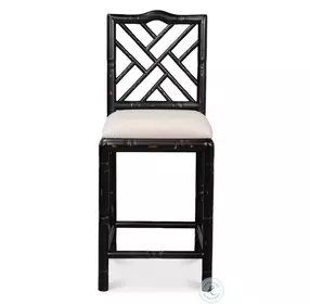 Brighton Beige And Antique Black Counter Height Stool