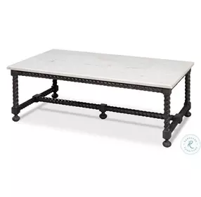 Barley Brown And White Marble Occasional Table Set