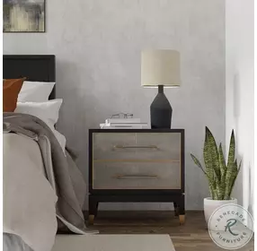 Horatio Antique Grey 2 Drawer Nightstand