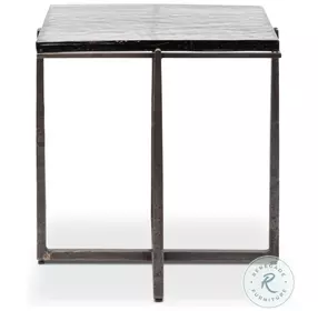 Erik Antique Nickel Side Table
