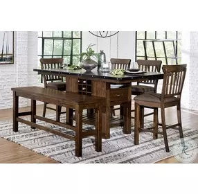 Schleiger Dark Brown Counter Height Chair Set Of 2