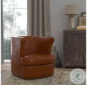 Spencer Havana Brown Swivel Chair