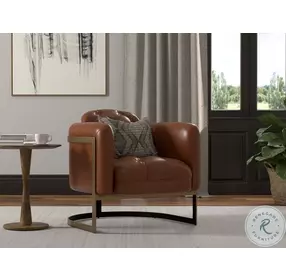 Finn Havana Brown Club Chair