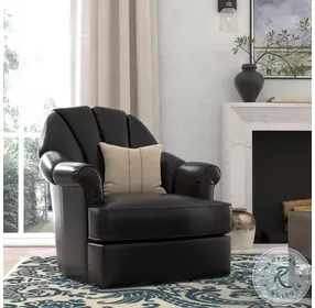 Scoth Onyx Black Swivel Chair