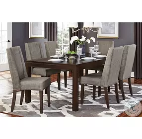 Kavanaugh Dark Brown Rectangular Extendable Dining Table