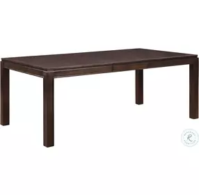 Kavanaugh Dark Brown Rectangular Extendable Dining Room Set