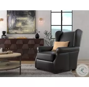 London Onyx Black Accent Chair