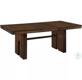 Sedley Walnut Rectangular Extendable Dining Room Set