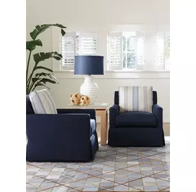 Harlow Blue Upholstered Chair