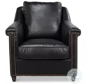 Vandike Onyx Black Arm Chair