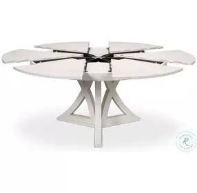 Casual Jupe White Medium Extendable Dining Table