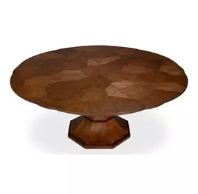 Giselle Jupe Palladio 71" Extendable Round Dining Table