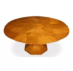 Giselle Jupe Tobacco Brown 71" Extendable Round Dining Table