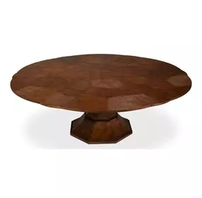 Giselle Jupe Palladio 86" Extendable Round Dining Table