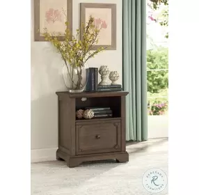 Toulon Distressed Dark Oak Lateral File Cabinet