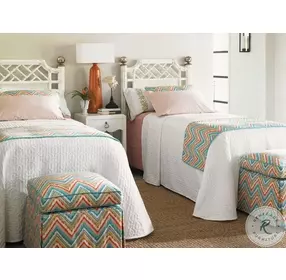 Ivory Key Crisp White Water Street Bedside Table