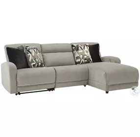 Colleyville Stone 3 Piece Power Reclining Sectional with RAF Chaise