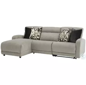Colleyville Stone Power Reclining Sectional with LAF Chaise
